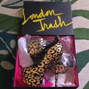 London Trash Cheetah Print Heels